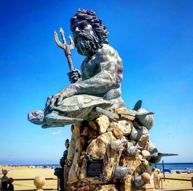 Statue Of King Neptune In Virginia Beach