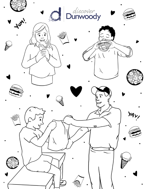 Restaurant Coloring Page