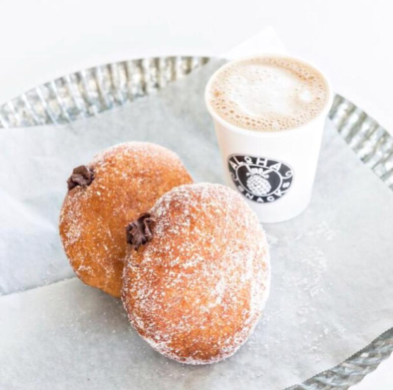 These Malasadas are Portuguese donuts, available from Aloha Snacks in Virginia Beach.