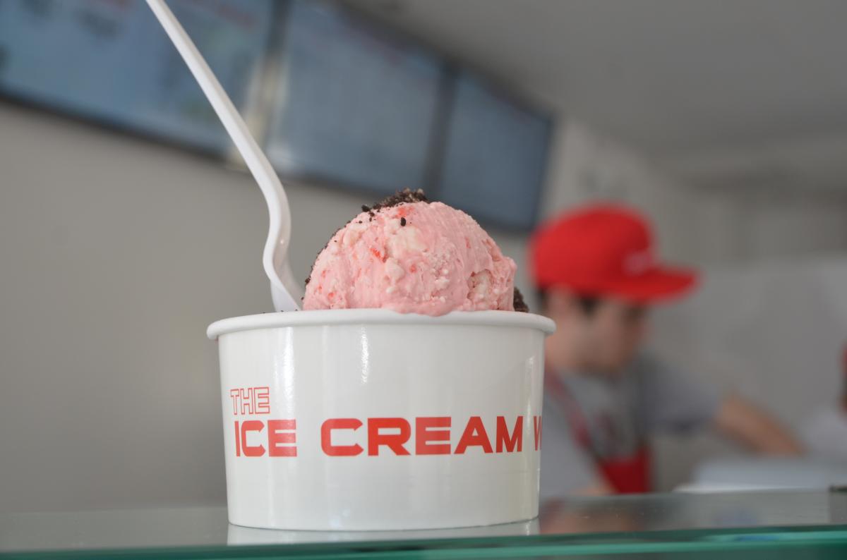 Ice cream cup at The Ice Cream Way in Huntington Beach