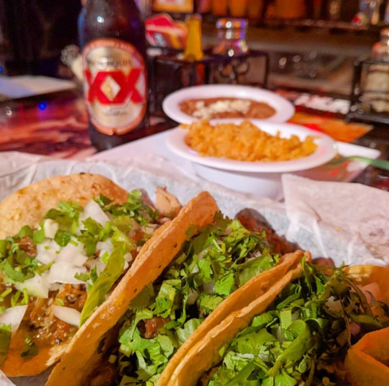 Tacos from Los Cuates Taqueria in VA Beach