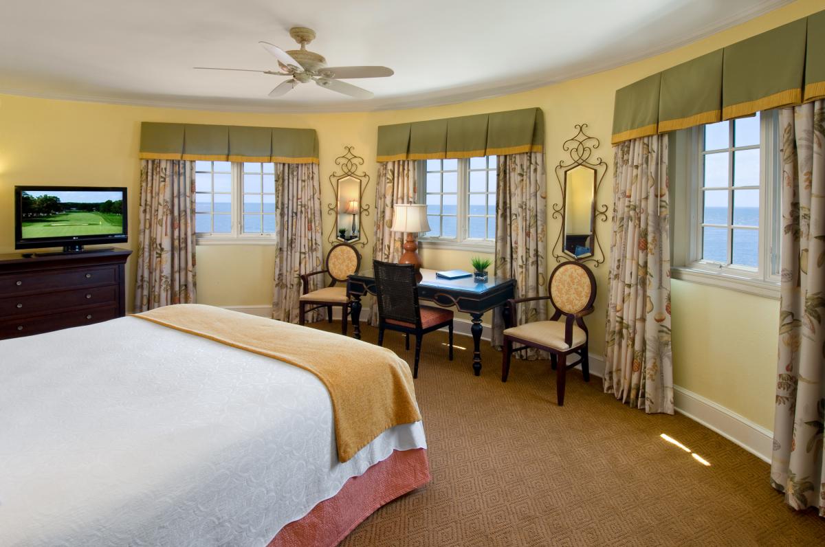 The Governor's Suite at St. Simons Island's King and Prince Beach & Golf Resort is located within the hotel's iconic and historic turret