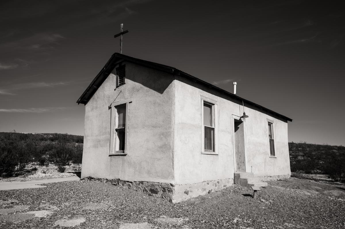 The chapel at Lake Valley Historic Site, New Mexico Magazine