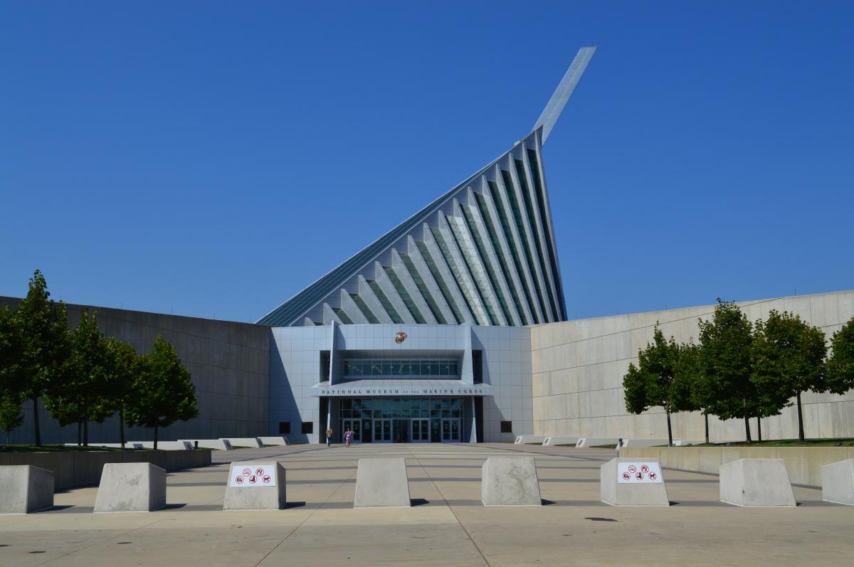 entrance to the National Museum of the Marine Corps