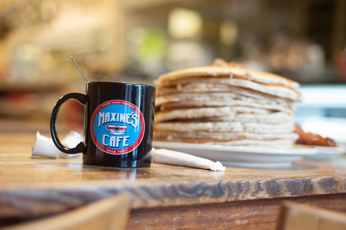 Maxine's Cafe Coffee Mug & Pancakes