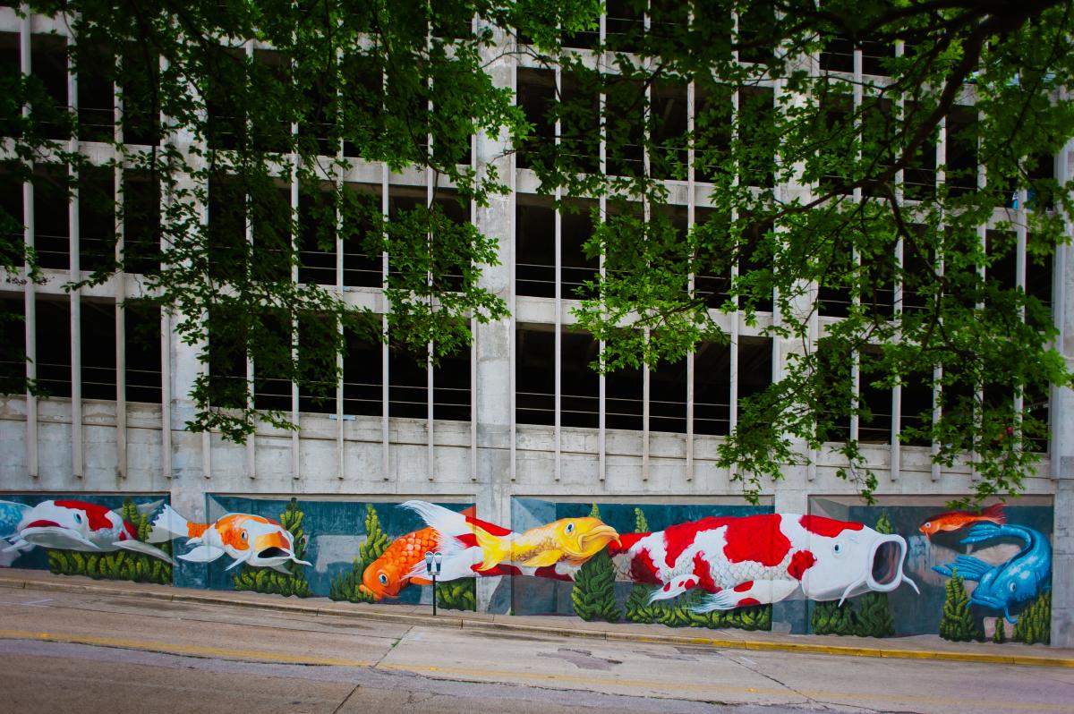 Koi Mural Downtown Huntsville