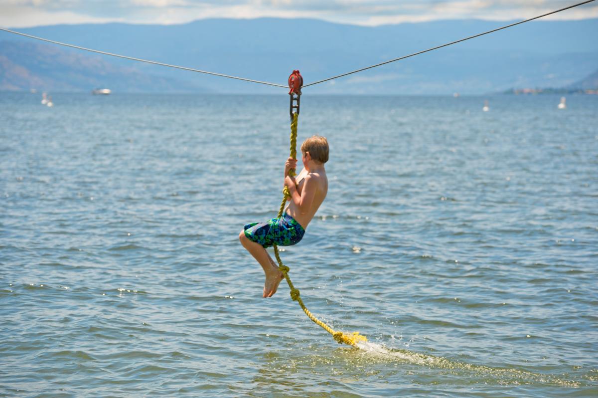 Zipline at Gyro Beach