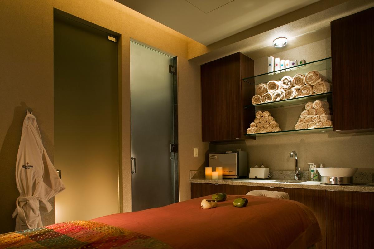 Spa massage room