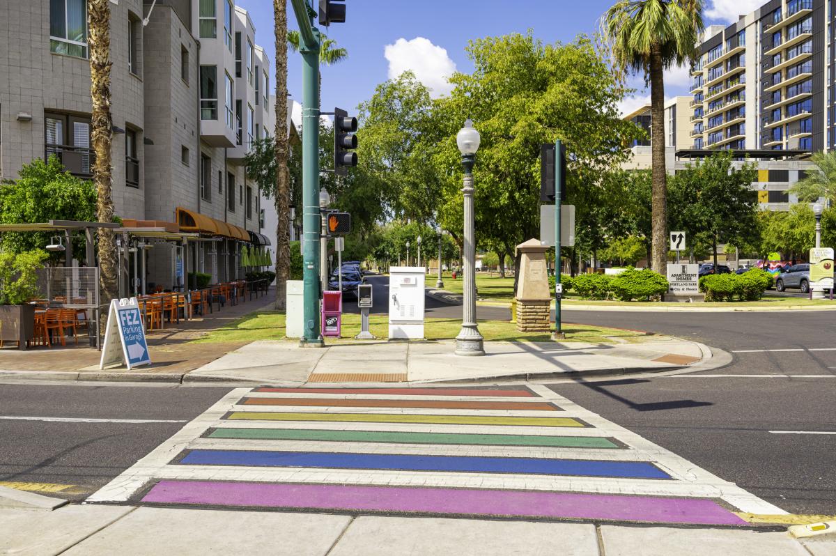 Rainbow Crosswalk - Downtown Phoenix