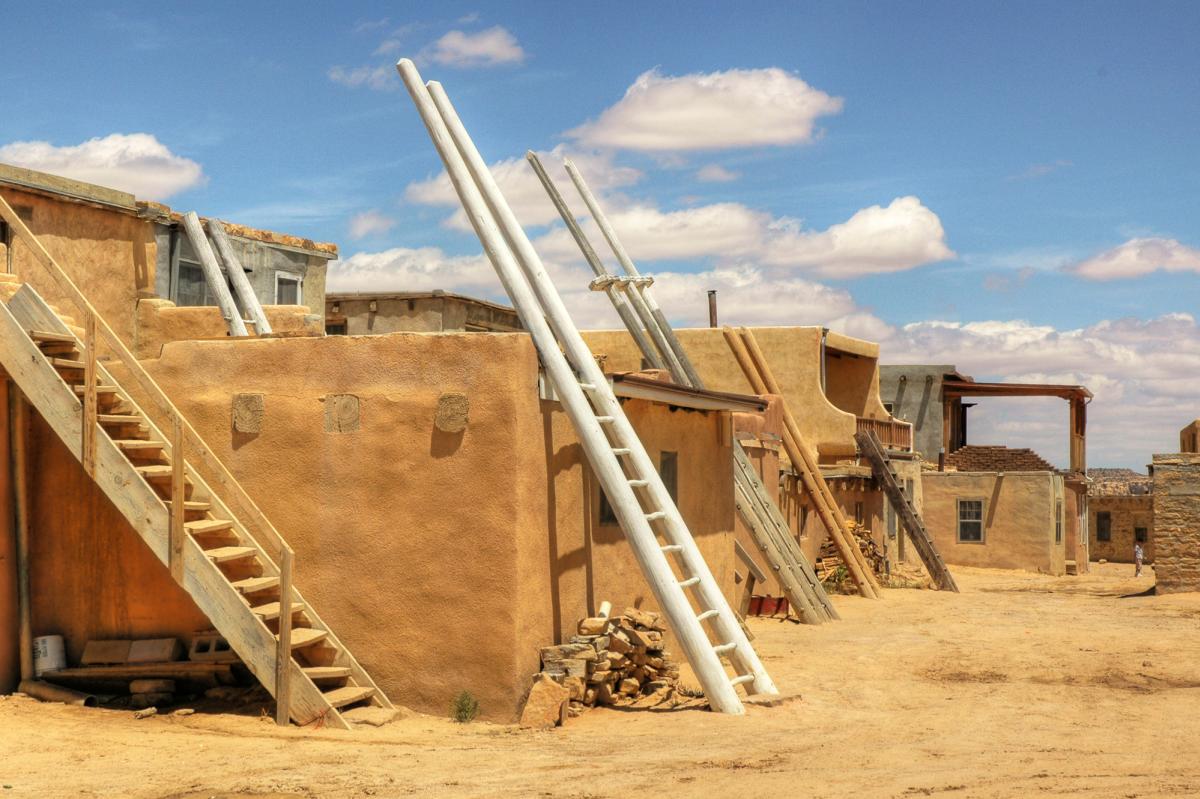 Acoma Street with ladders