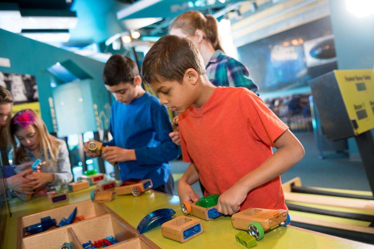 Whitaker Center - Harrisburg - Boys Building Cars