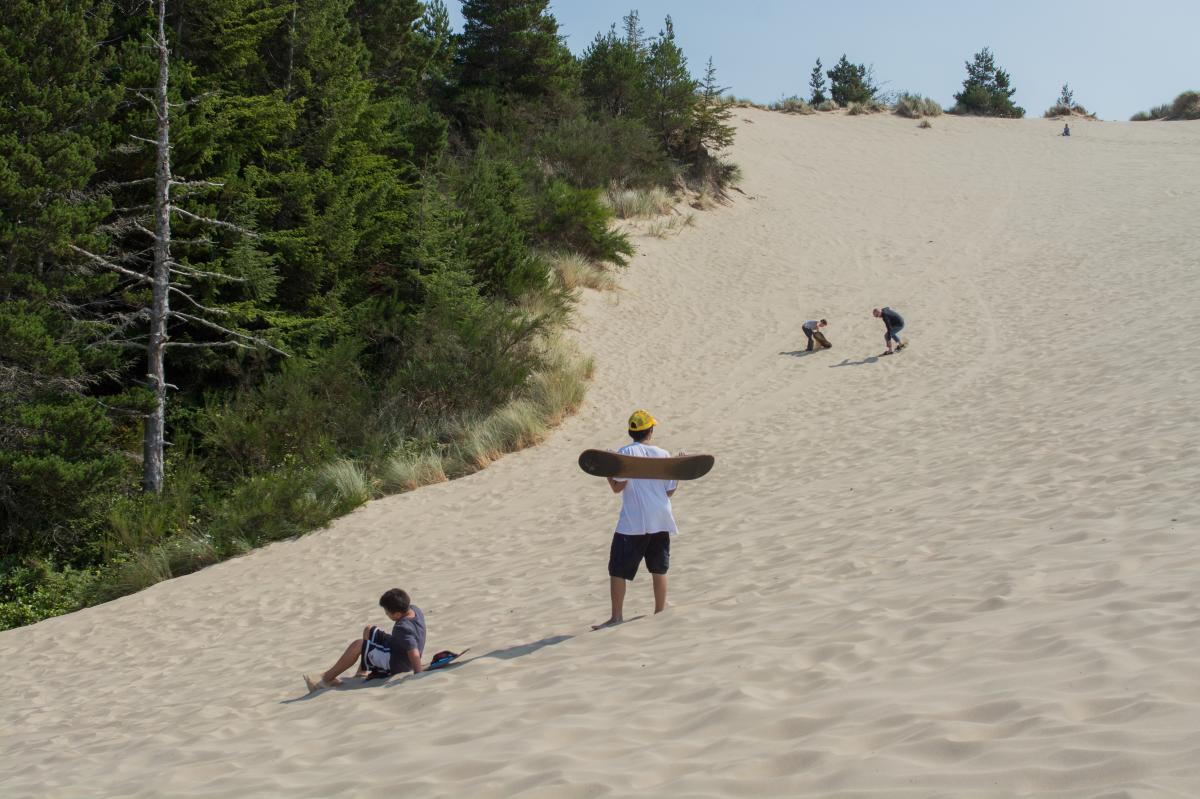 Sandboarding at the Oregon Dunes by Thomas Moser Sandboarding at the Oregon Dunes by Thomas Moser