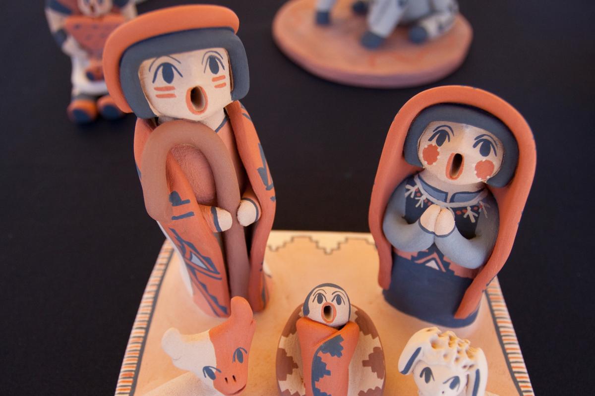 Jemez Craft Fair Ceramic Pueblo Figures