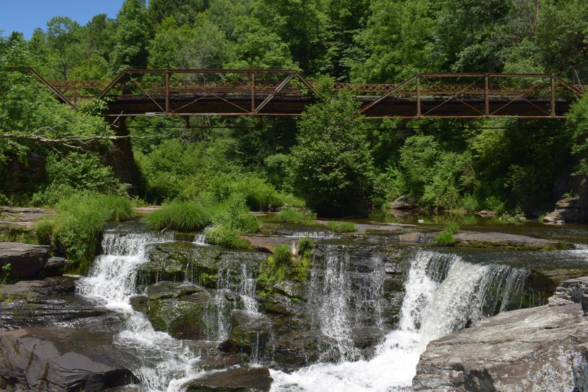 Tanners Falls is located north in the Pocono Mountains