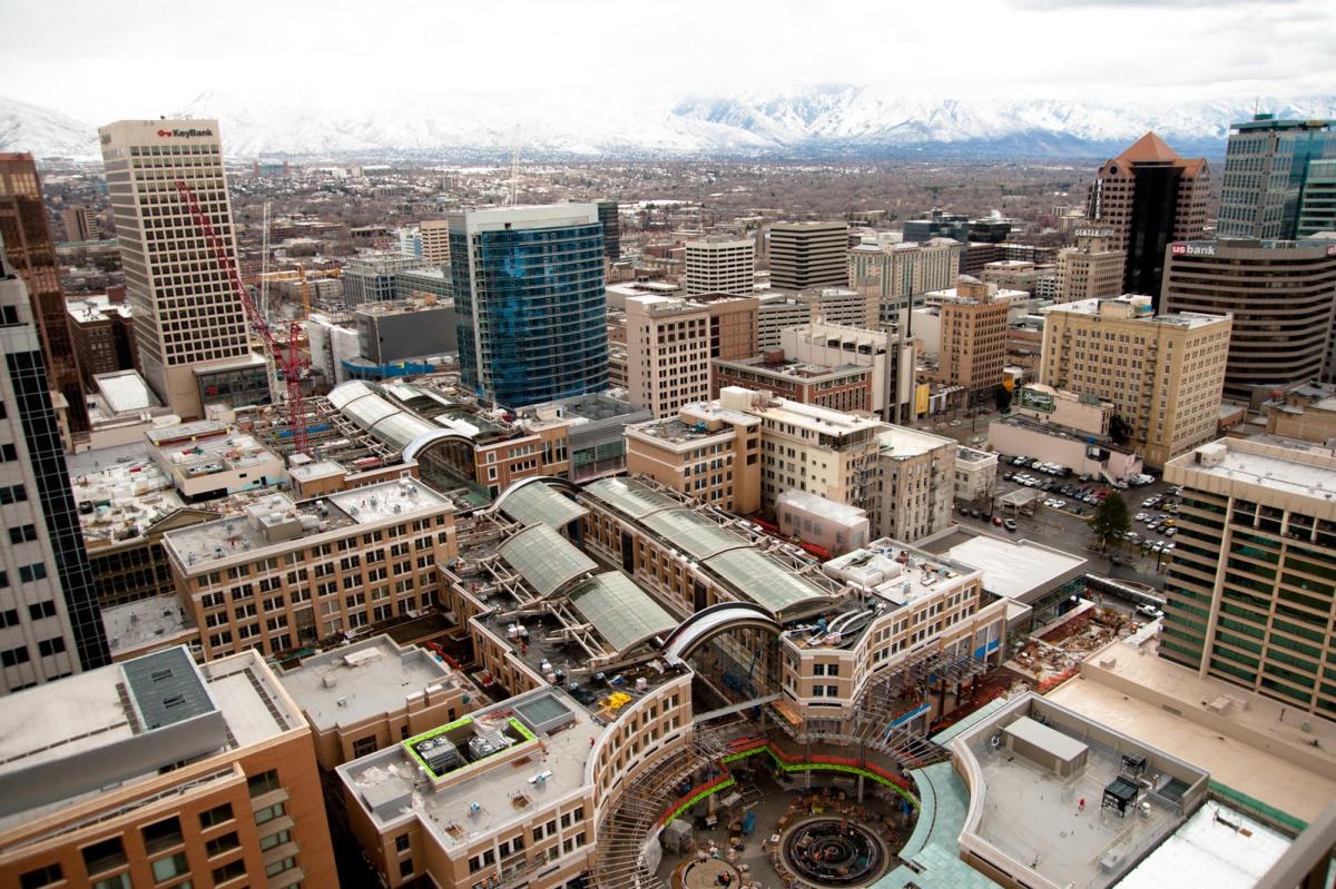 City Creek Center in downtown Salt Lake