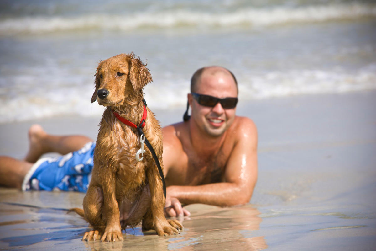 Guy with Dog