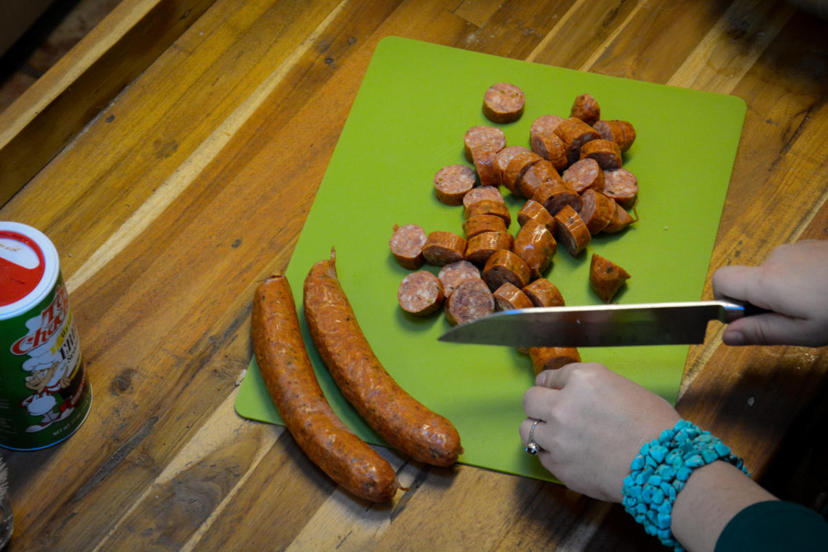 Cutting Sausage