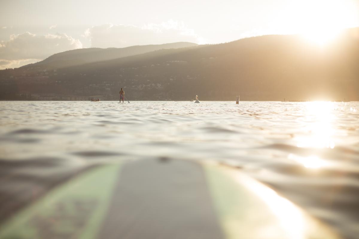 Paddleboarding Okanagan Lake