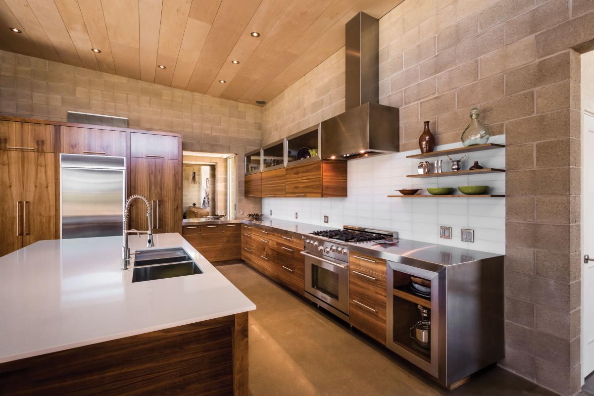 The kitchen of Brian and Carrie Freeman's Corrales home