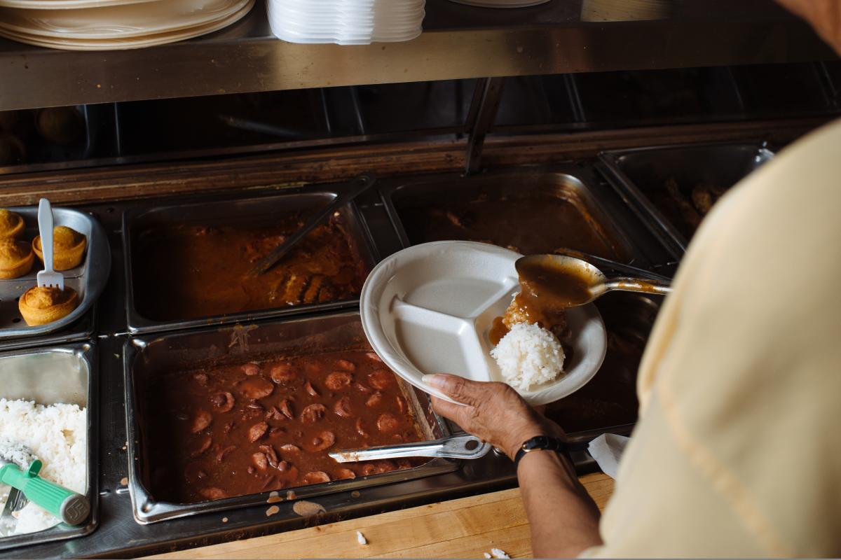 Creole Lunch House Serving Plate Lunch