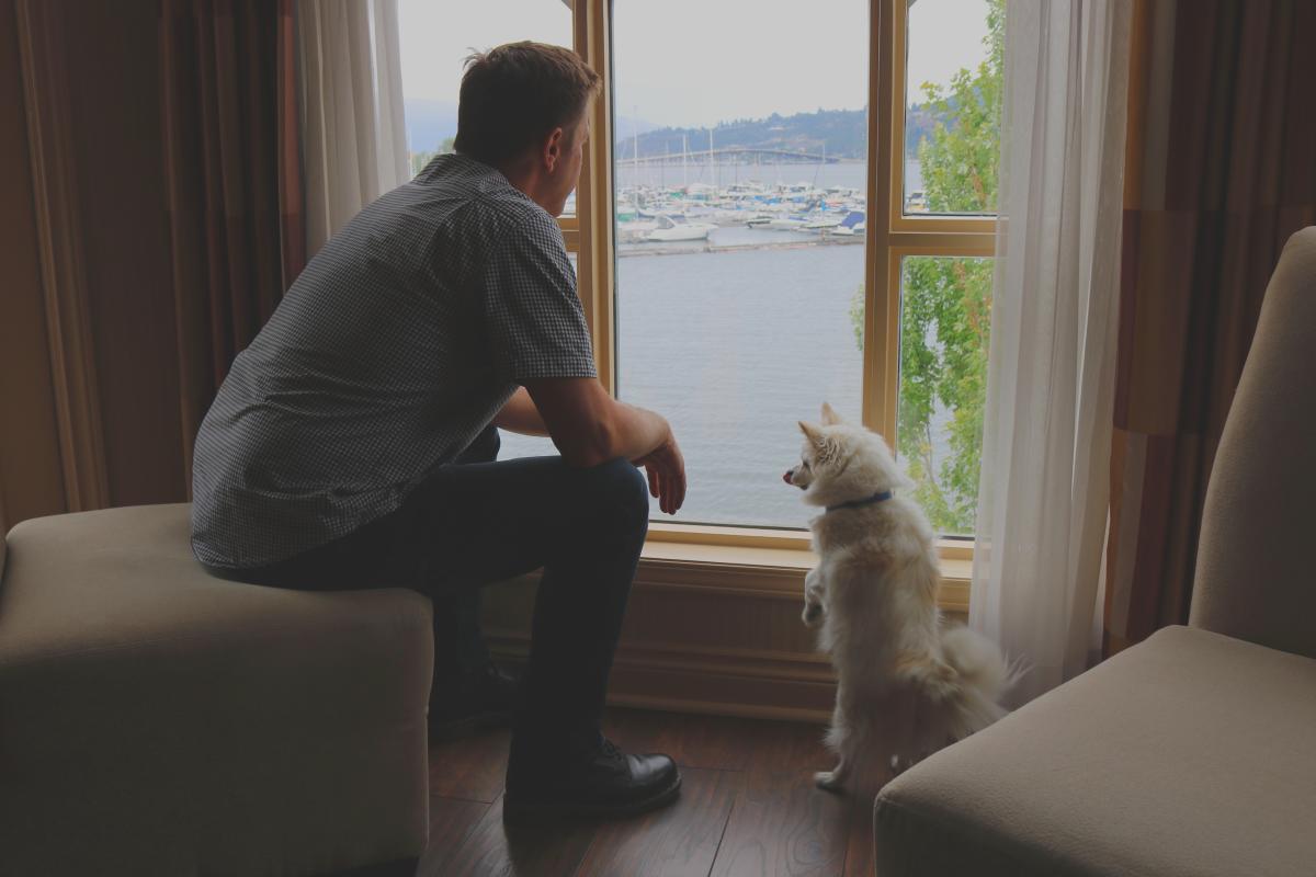 Delta Room with Dog