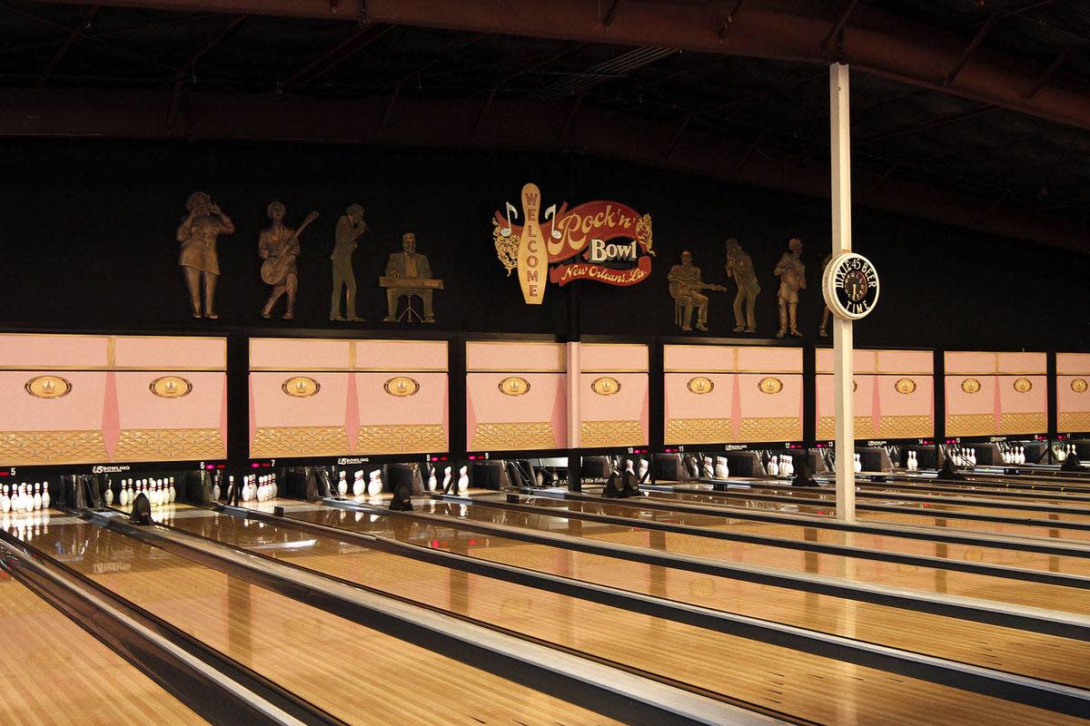 Open lanes at Rock n' Bowl in Lafayette, LA