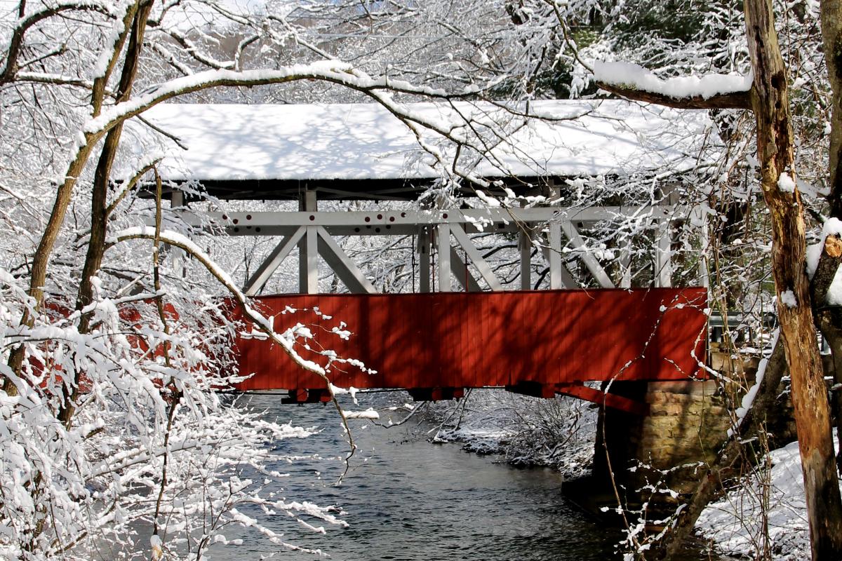 Snowy Covered Bridge