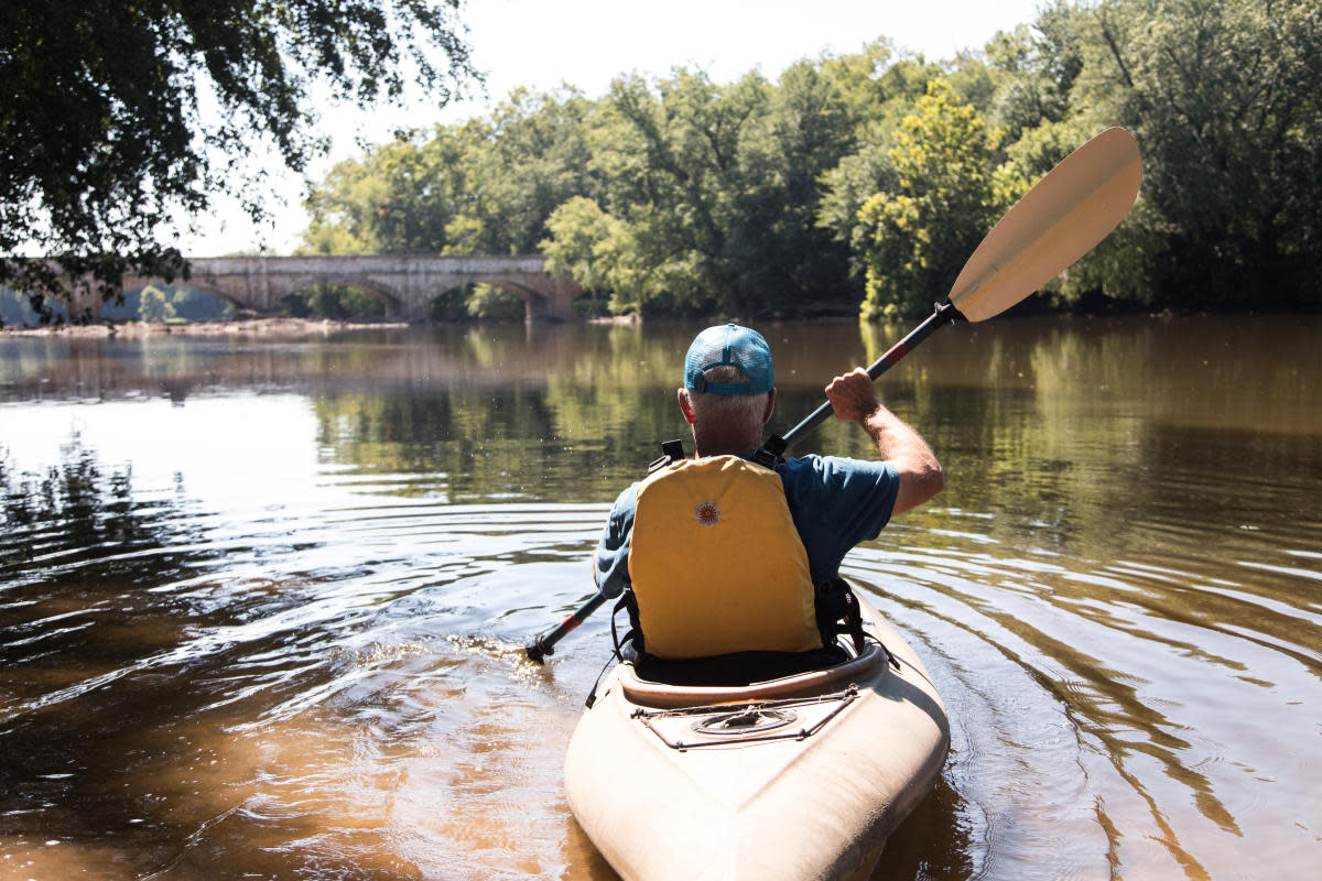 Kayak Under Aqueduct