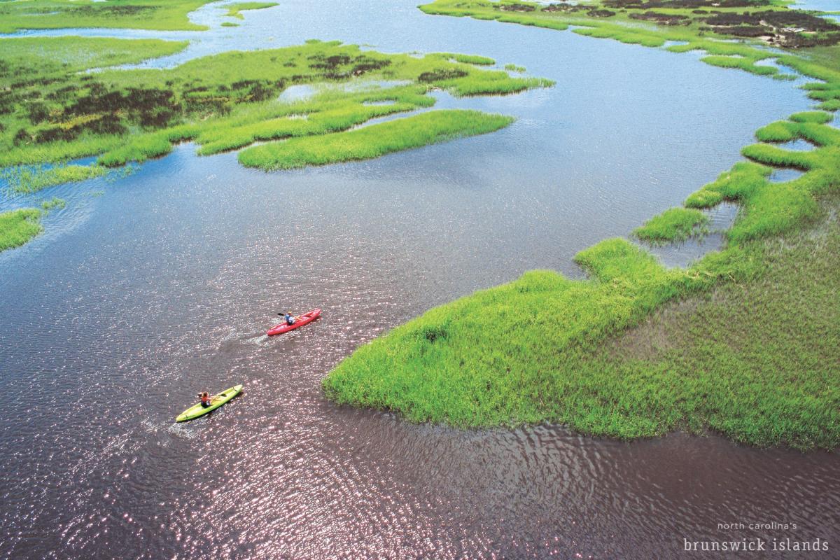 Marsh Kayaking in North Carolina's Brunswick Islands