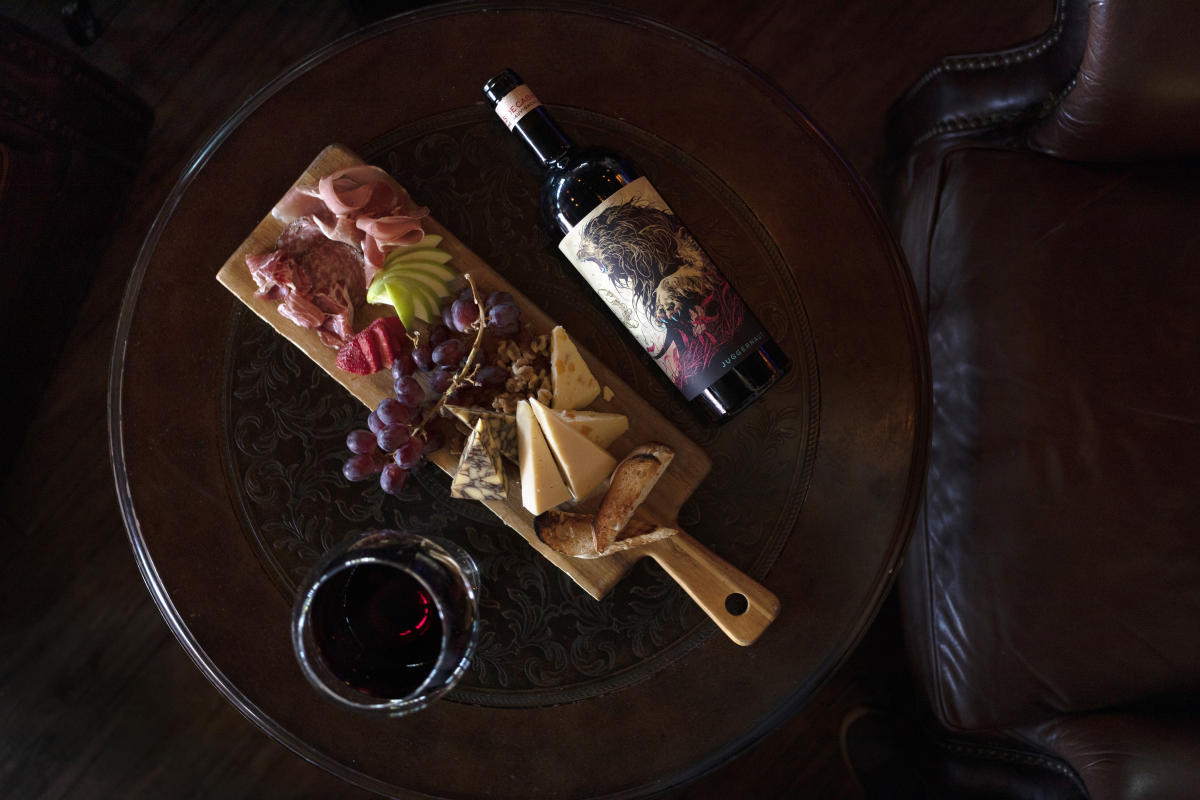 The Wild Vine Uncorked Wine Bottle and Charcuterie