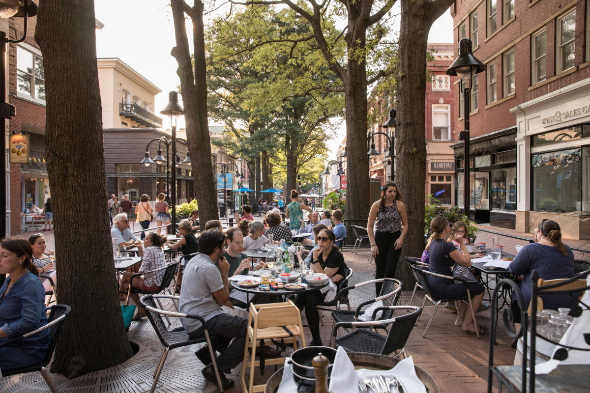 Patio Dining on the Downtown Mall