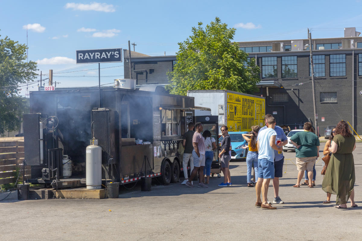 Ray Ray's food truck at Land-Grant Brewing