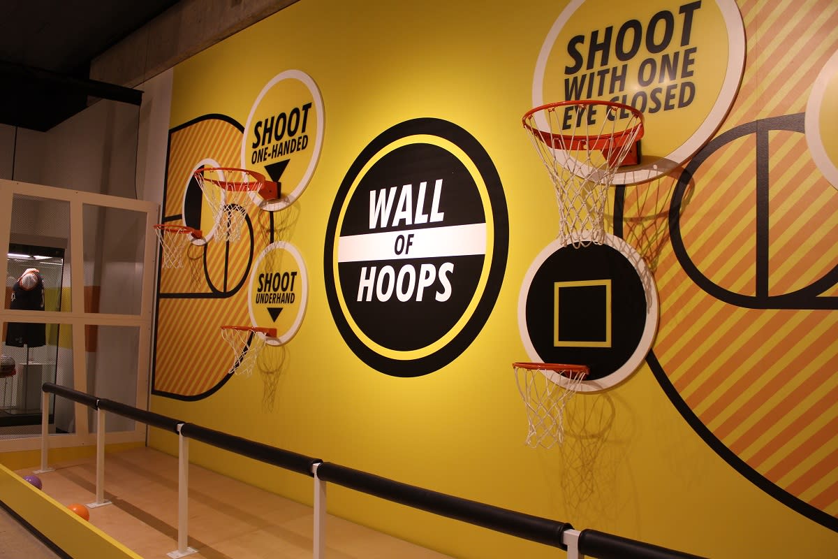 Wall of Hoops - Ohio Champion of Sports Exhibit