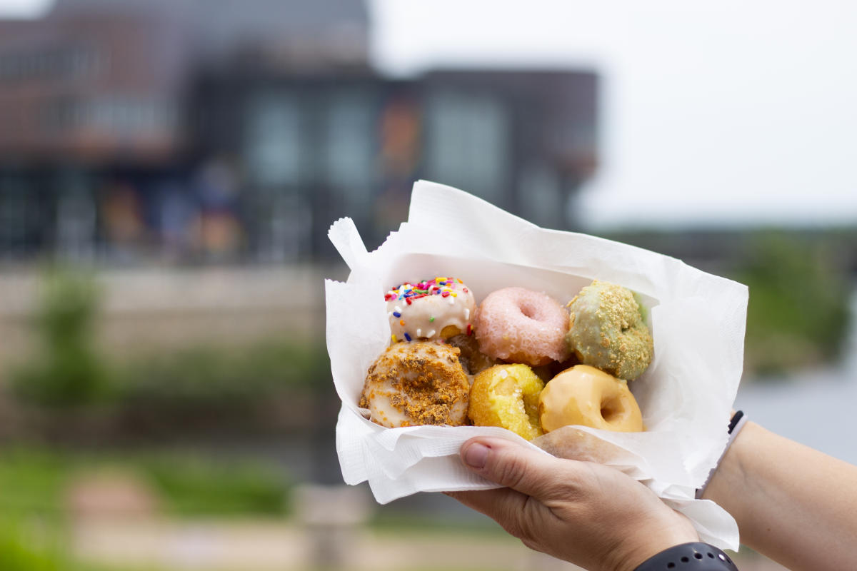 Mini donuts at Phoenix Park from Holy Donutes food truck