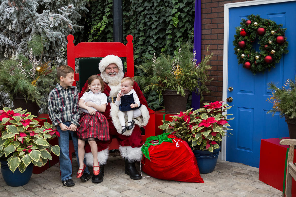 Kids with Santa at the Botanical Conservatory