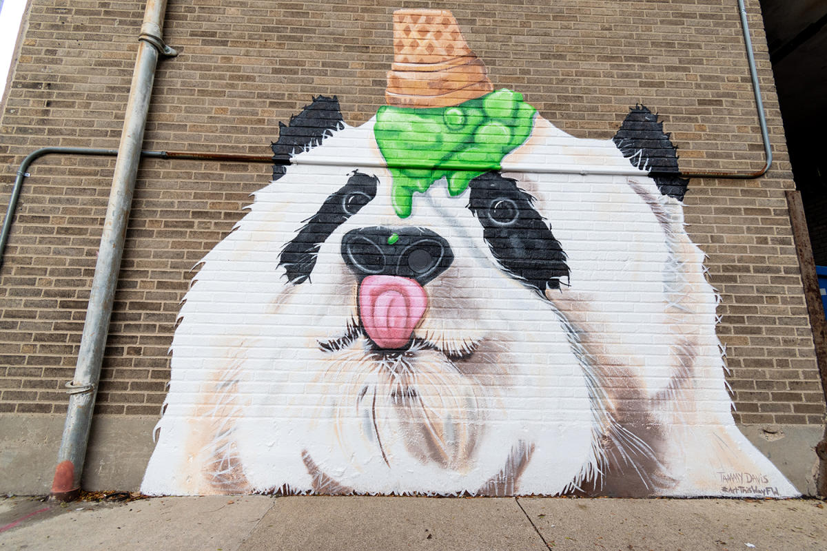 Panda Mural STAR Bank by Tammy Davis