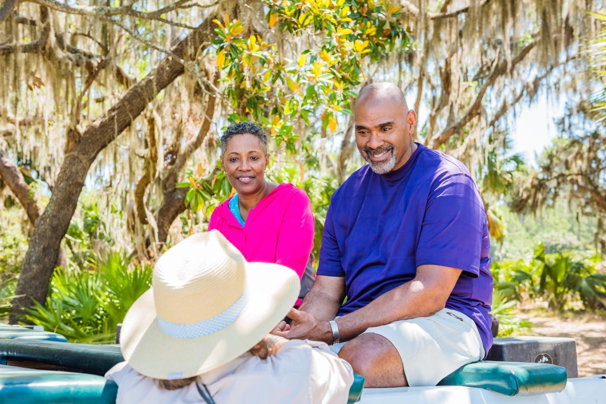 Guests discover the wildlife on a guided naturalist tour on Little St. Simons Island, Georgia