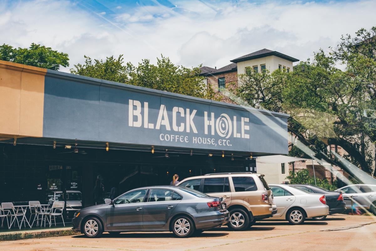 Black Hole Coffee Front Entrance In Houston, TX
