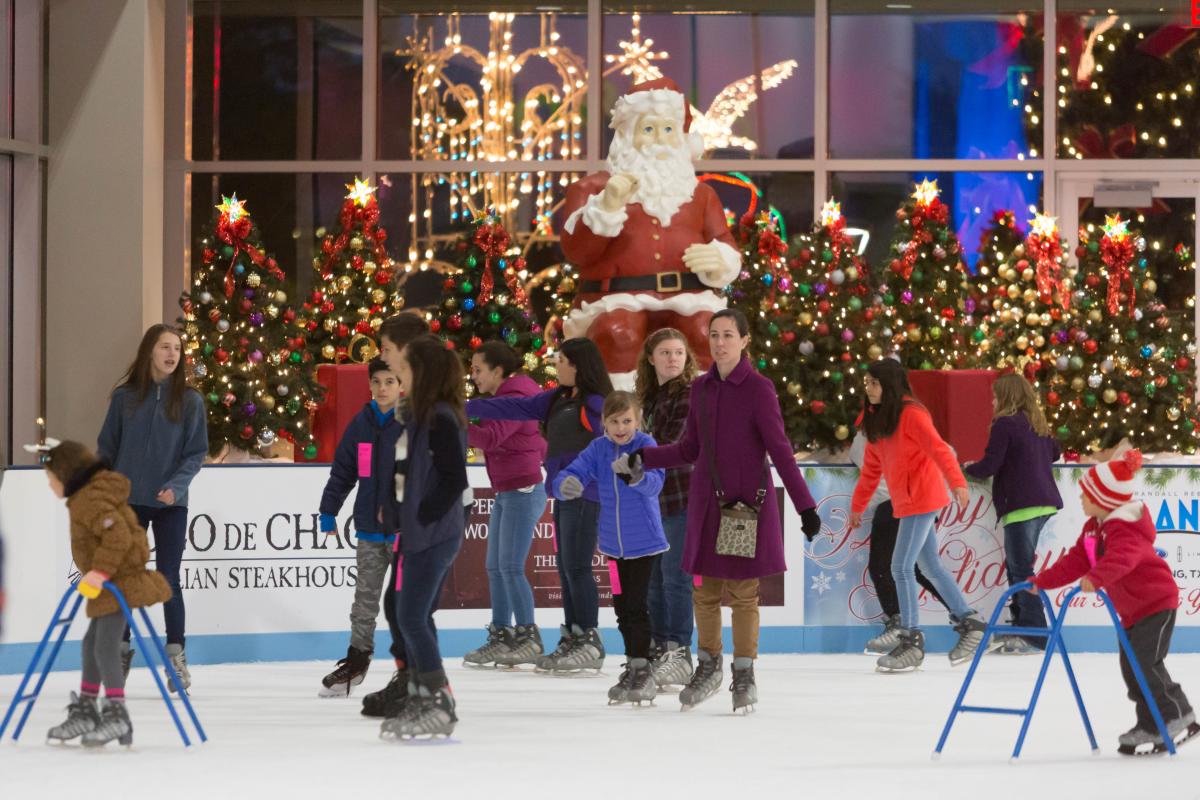 Skaters enjoy The Woodlands Ice Rink