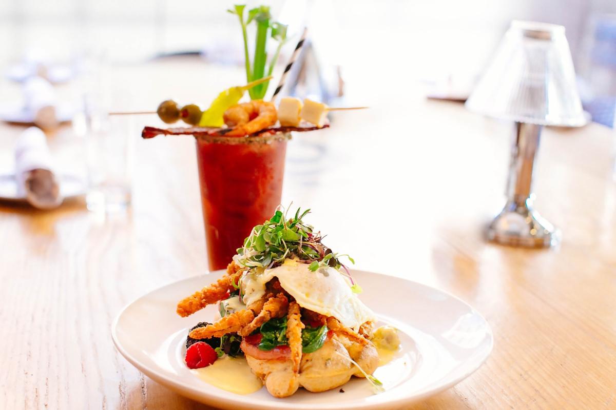 A soft-shell crab sandwich and an overloaded Bloody Mary at Carson’s.