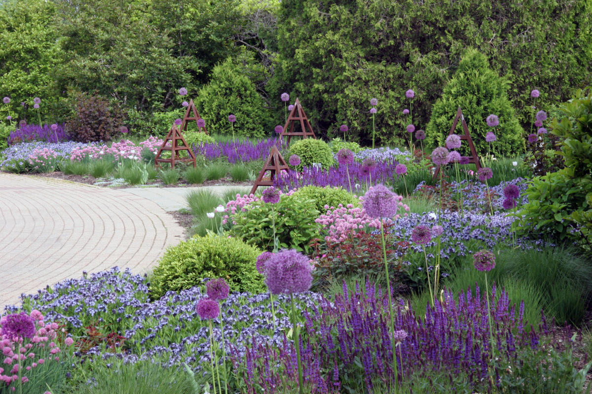 The rose garden at Olbrich Botanical Gardens