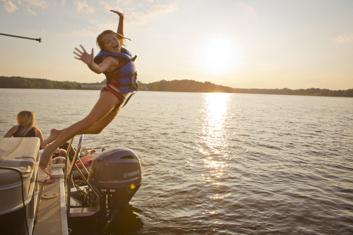 Lake Sinclair Boat Jump