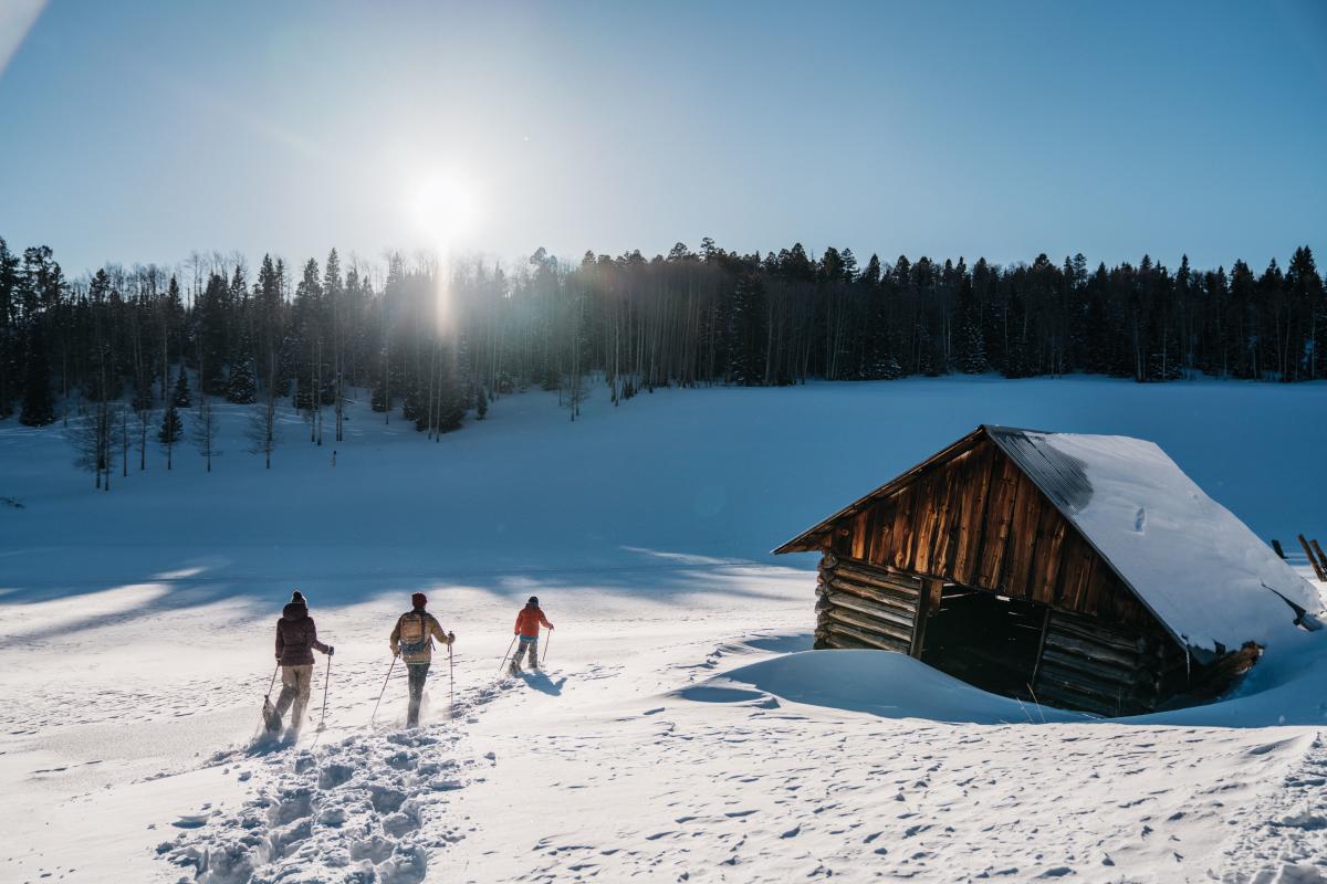 Snap on a pair of snowshoes and you can hike all winter.