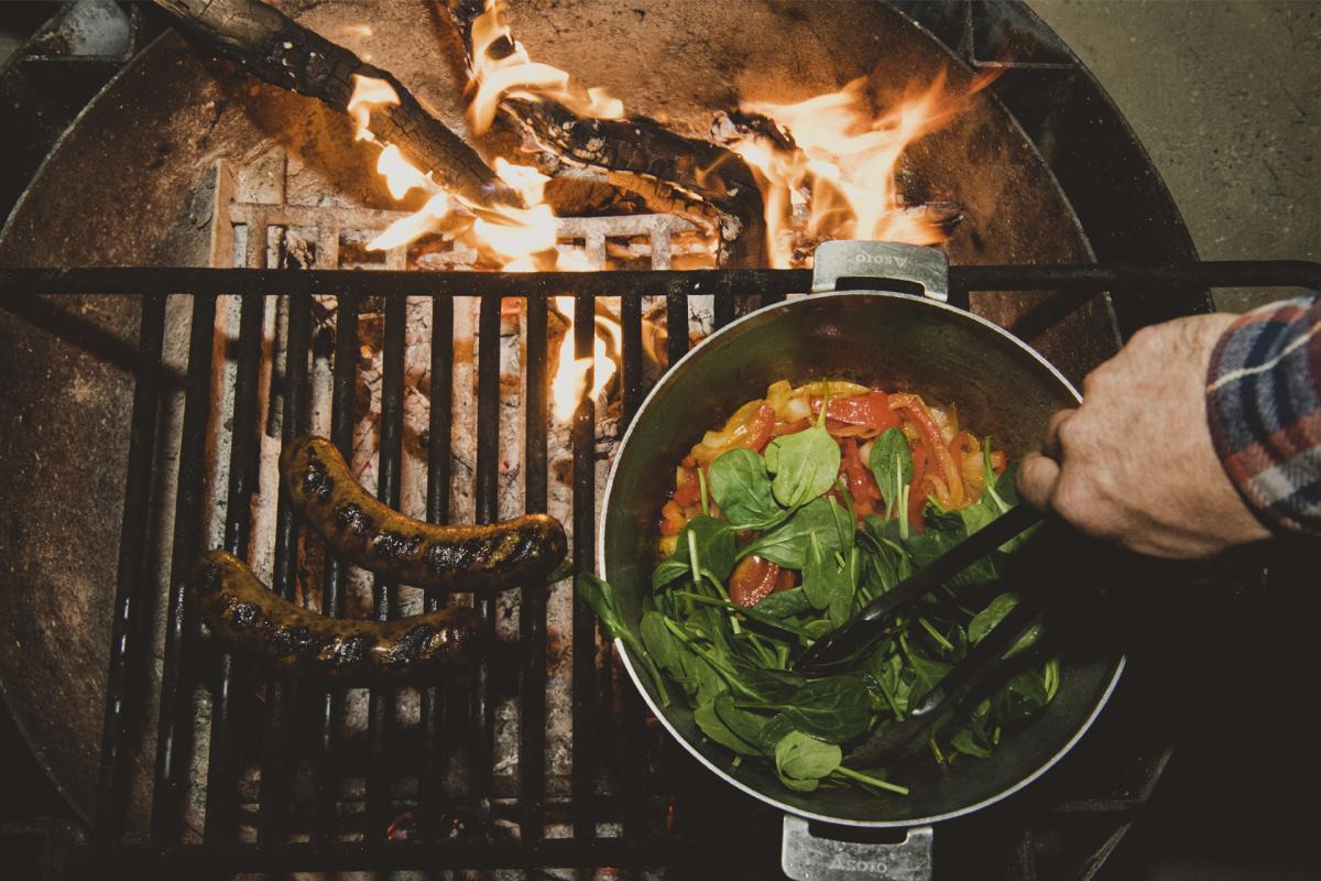 Good grub at the Mills Canyon Rim Campground, New Mexico Magazine