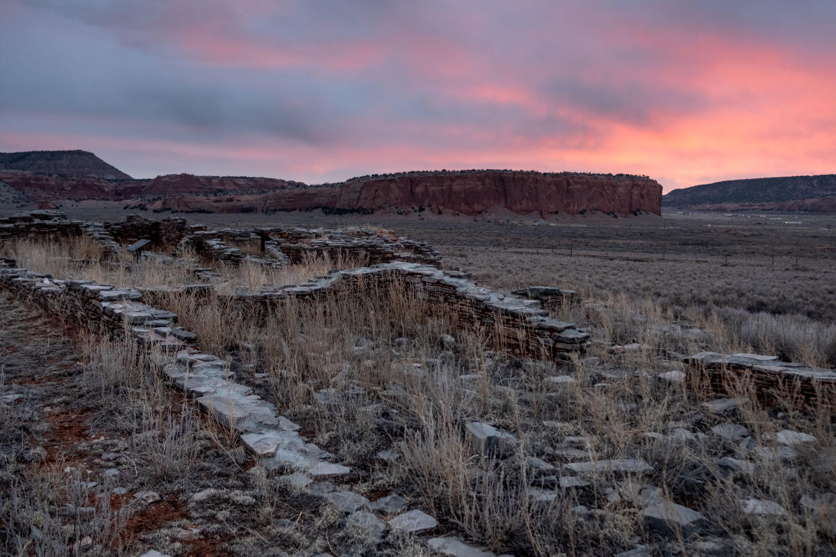 The ruins at Casamero Pueblo.