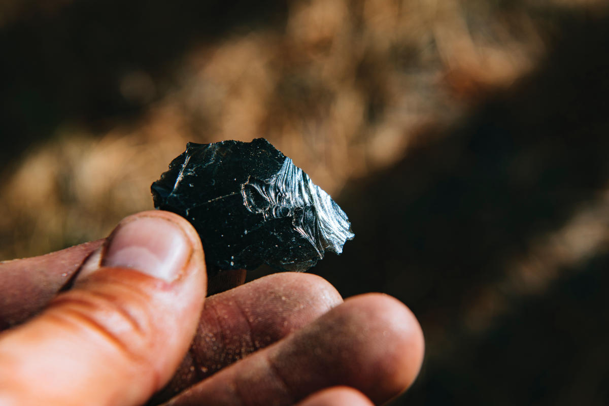 Obsidian Flakes sprinkle throughout Valles Caldera