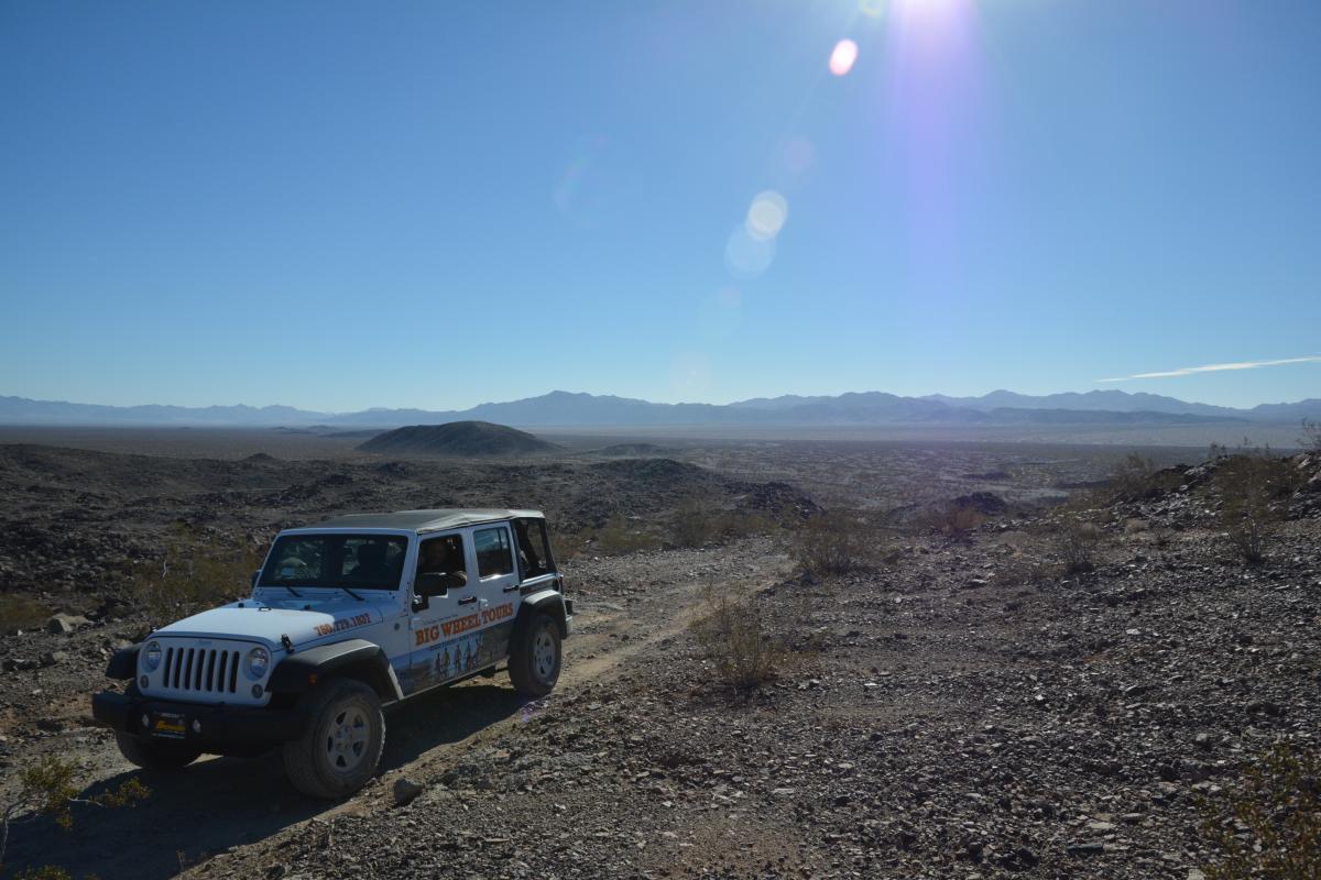 A Big Wheel Tours jeep in Joshua Tree National Park.