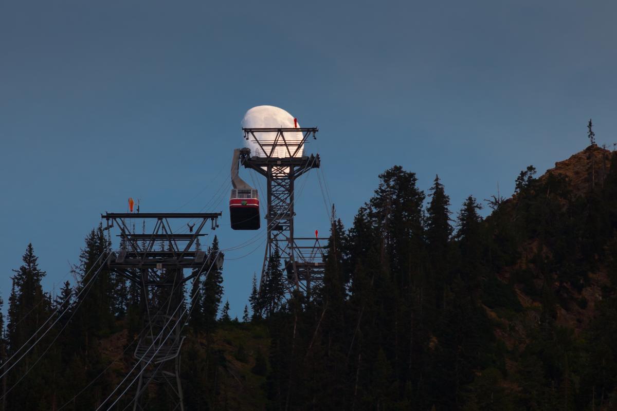 The sights from the Snowbird Tram are magical