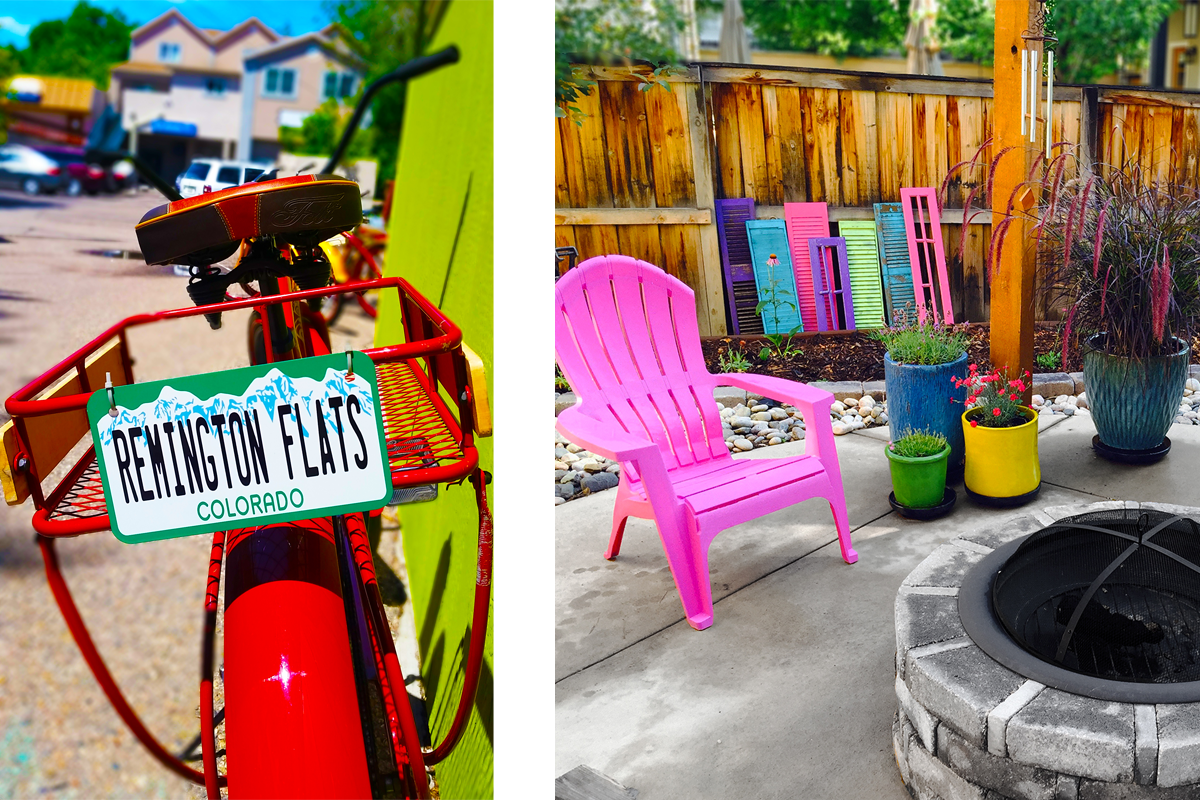 The Bike and Fire Pit at Remington Flats, Ft. Collins, CO