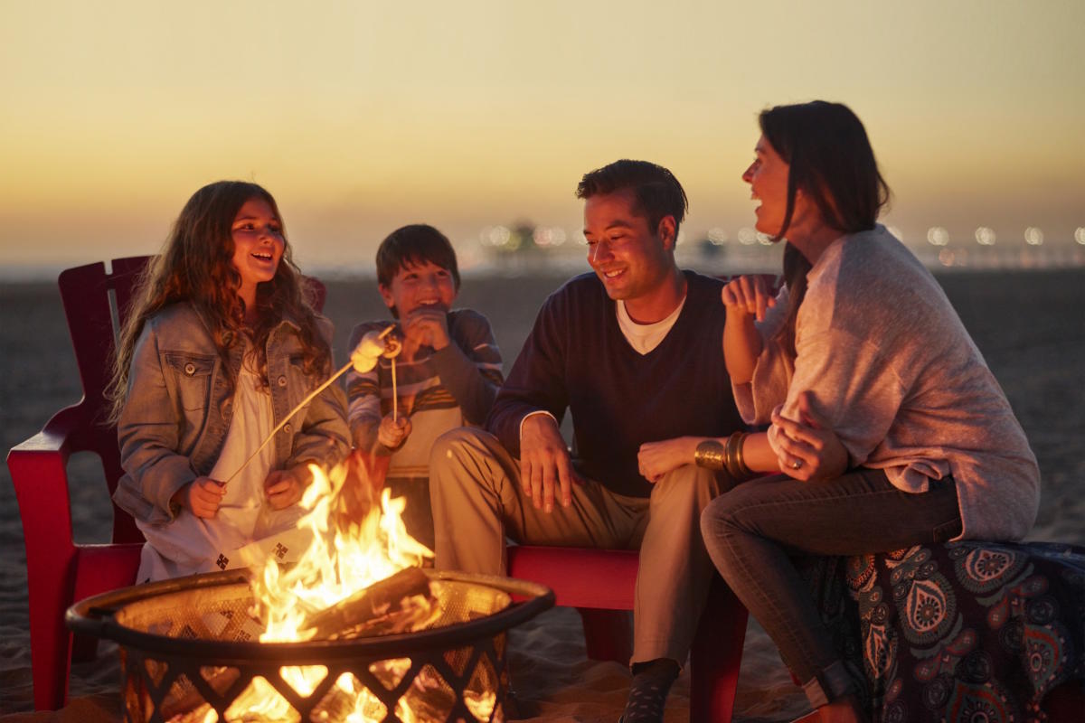 Bonfire in Huntington Beach